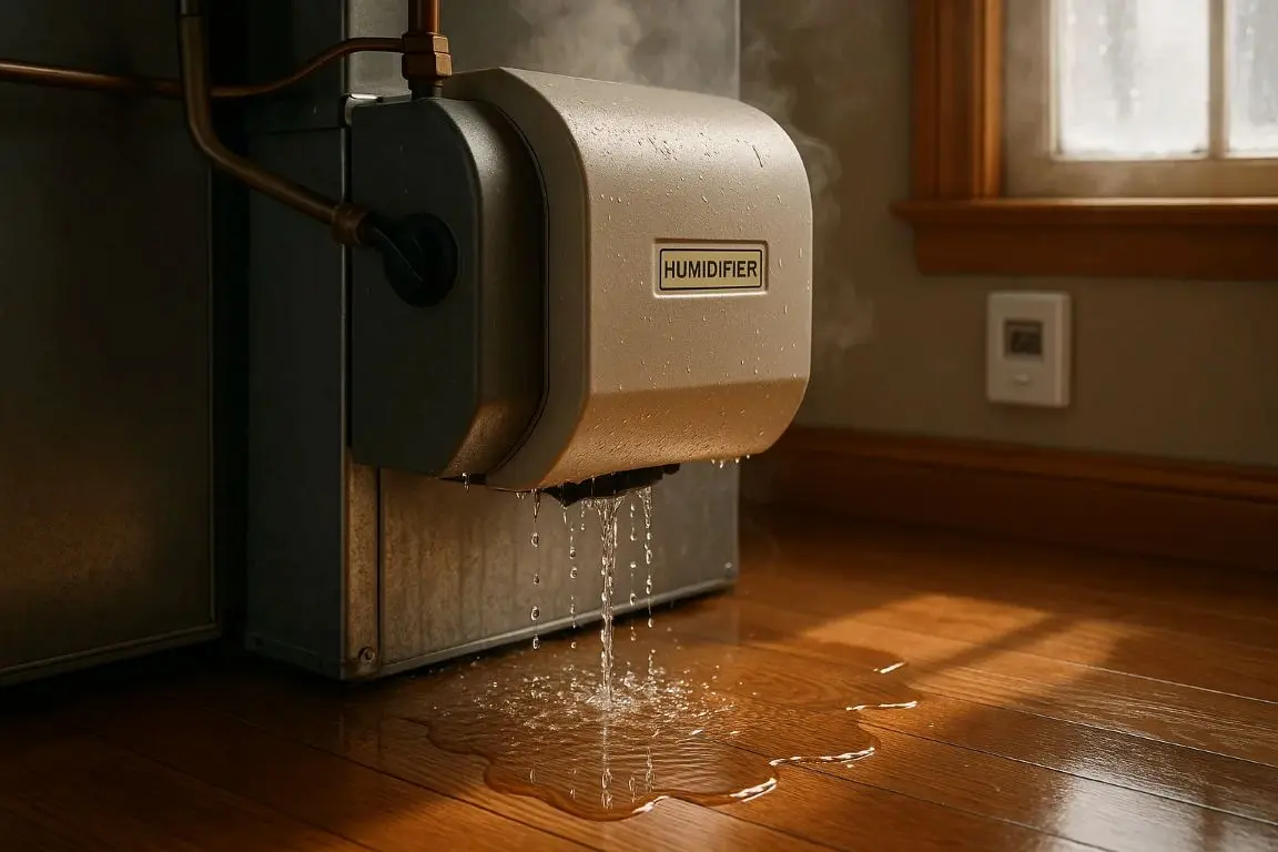 Furnace Humidifier Leaking