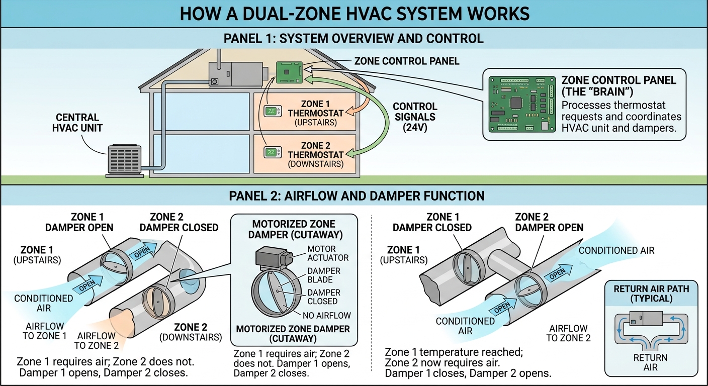 How Dual Zone HVAC works